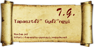 Tapasztó Gyöngyi névjegykártya