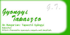 gyongyi tapaszto business card